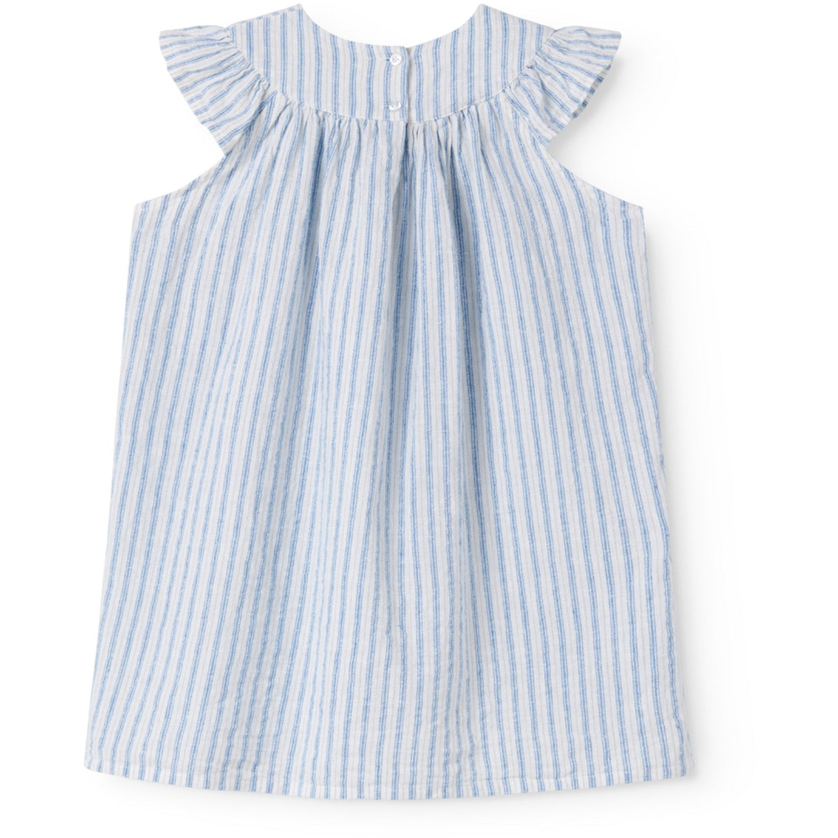 MarMar Cotton Linen Surf Blue Stripe Dhana Klänning