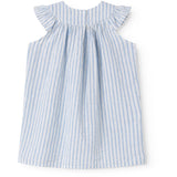 MarMar Cotton Linen Surf Blue Stripe Dhana Klänning