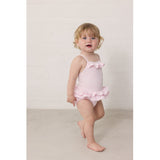 MarMar Seersucker Swim Pink Stripe Swinnie Bathing Dräkt