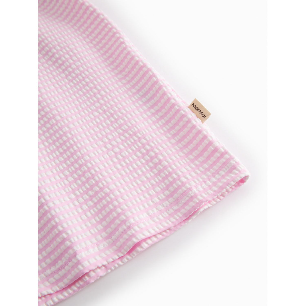 MarMar Seersucker Swim Pink Stripe Swean Tee
