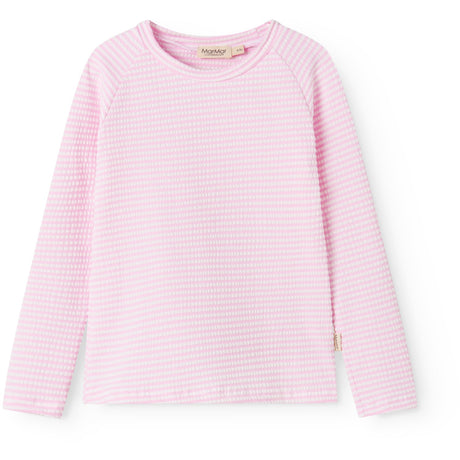 MarMar Seersucker Swim Pink Stripe Swean Tee