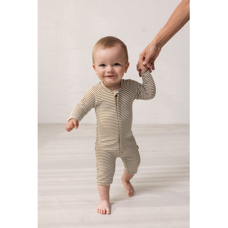 MarMar Seersucker Swim Dark Bronze Stripe Swal Dräkt