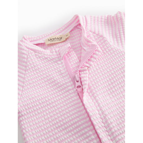 MarMar Seersucker Swim Pink Stripe Swal Dräkt