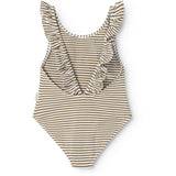 MarMar Seersucker Swim Dark Bronze Stripe Swilla Bathing Dräkt