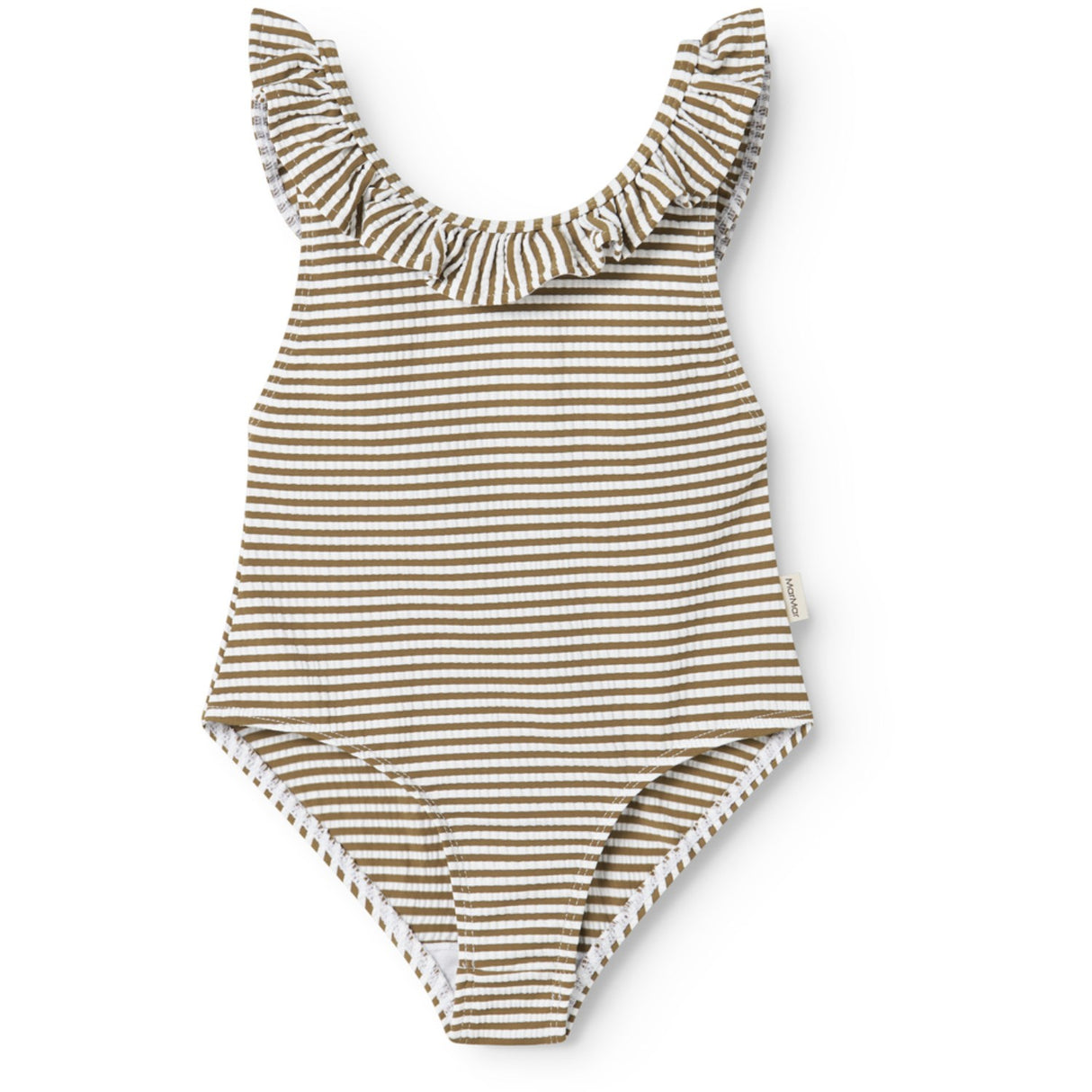 MarMar Seersucker Swim Dark Bronze Stripe Swilla Bathing Dräkt