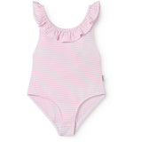 MarMar Seersucker Swim Pink Stripe Swilla Bathing Dräkt