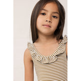MarMar Seersucker Swim Dark Bronze Stripe Swilla Bathing Dräkt