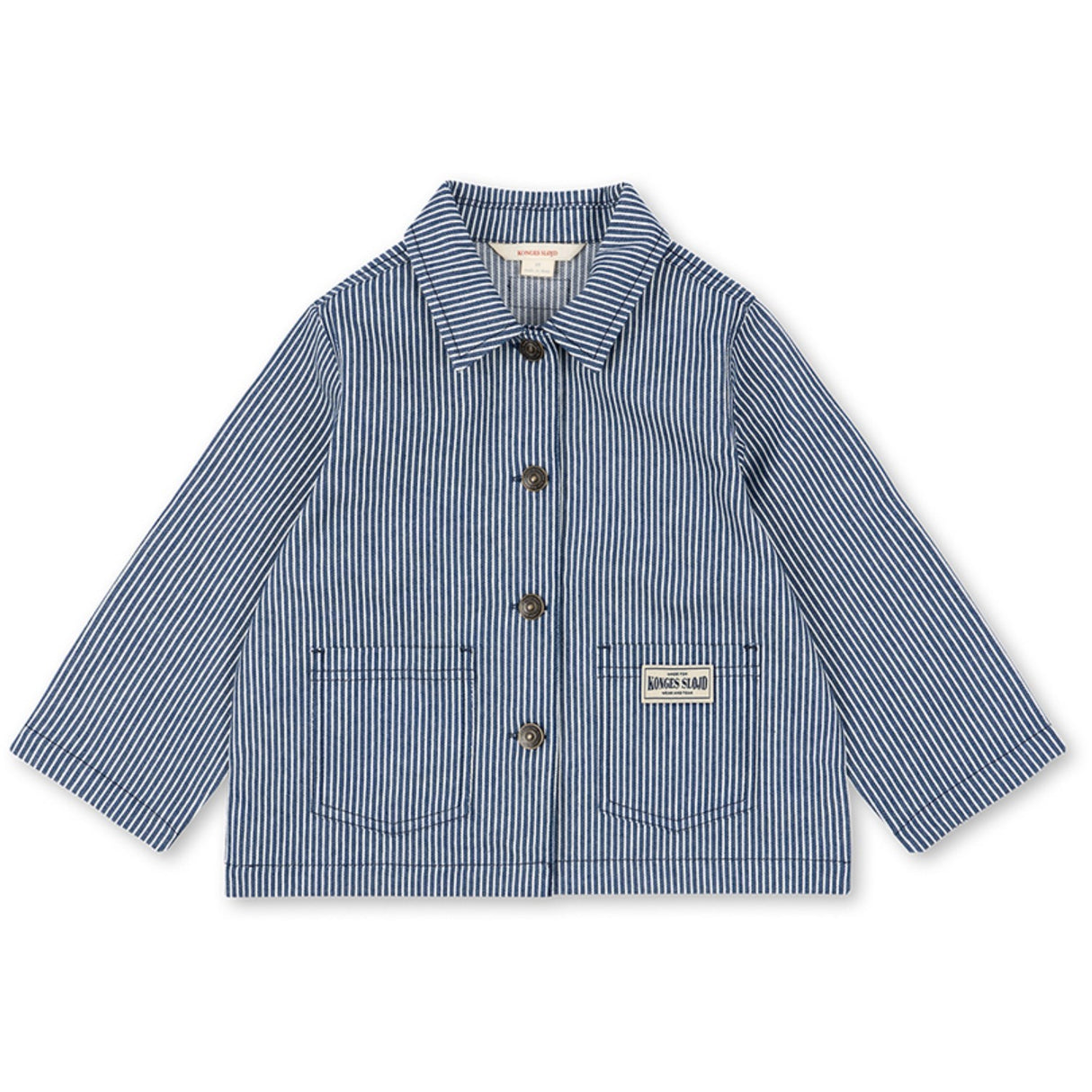 Konges Sløjd Blue Stripe Luc Skjorta Jacka Gots