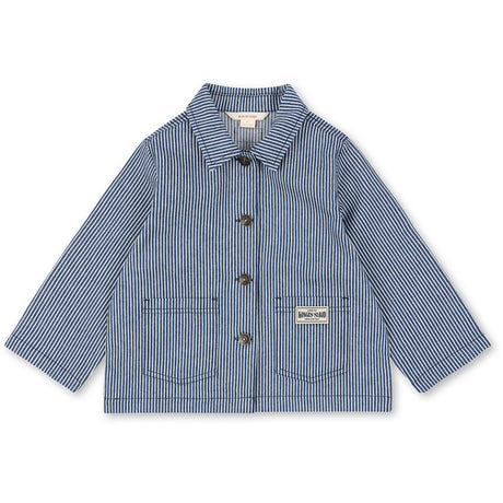 Konges Sløjd Blue Stripe Luc Skjorta Jacka Gots