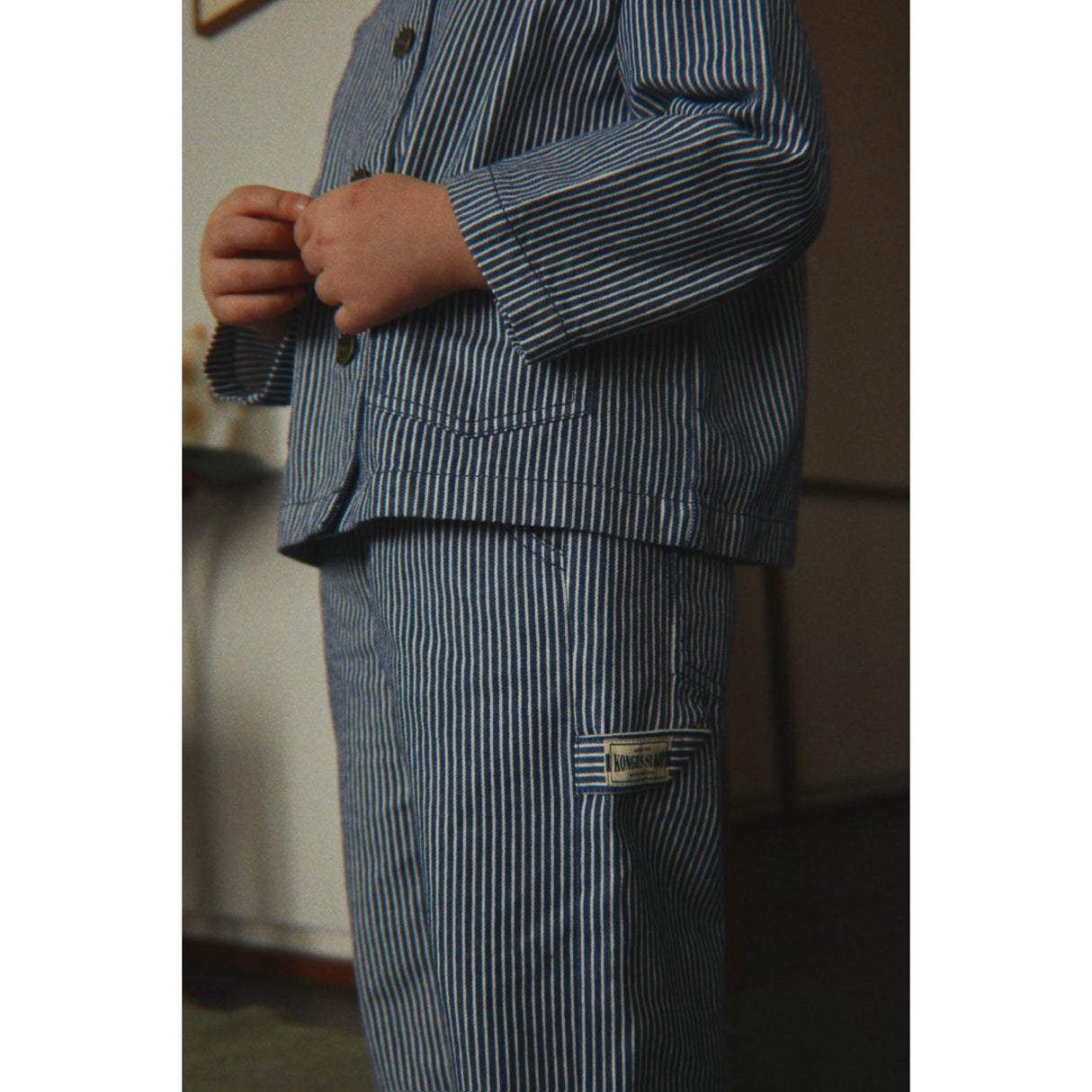 Konges Sløjd Blue Stripe Luc Byxor Gots