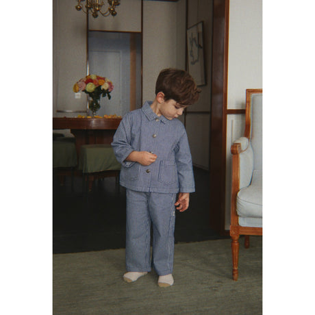 Konges Sløjd Blue Stripe Luc Byxor Gots