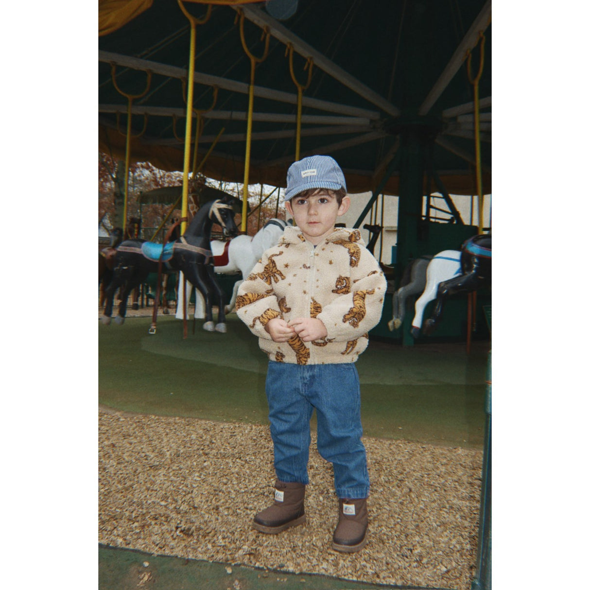 Konges Sløjd Blue Stripe Luc Keps Gots