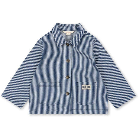 Konges Sløjd Blue Stripe Luc Skjorta Jacka Gots