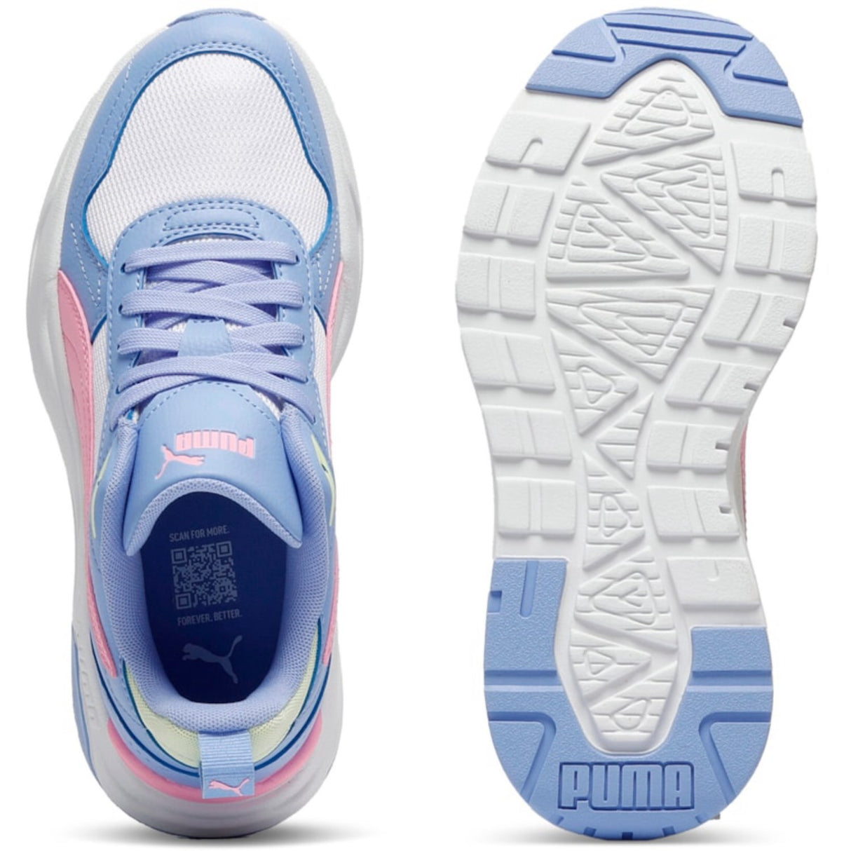 Puma White-Pink Shimmer-Intense Lavender Trinity 2 LT Jr