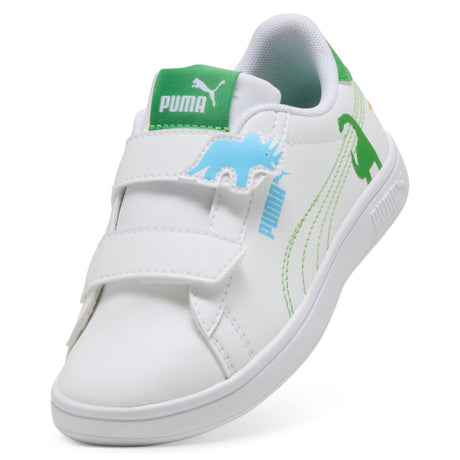 Puma White-Green Fruit-Vibrant Blue Puma Smash 3.0 Dino V PS