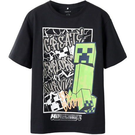 Name It Black Nkmmase Minecraft Ss Nreg Topp Noos Bfu