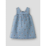 Lil'Atelier Medium Blue Denim Cherry Nmfdeva Dnm Emb Spencer 2024-Es Lil