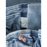 Lil'Atelier Medium Blue Denim Cherry Nmfdeva Loose Emb Jeans 2024-Es Lil