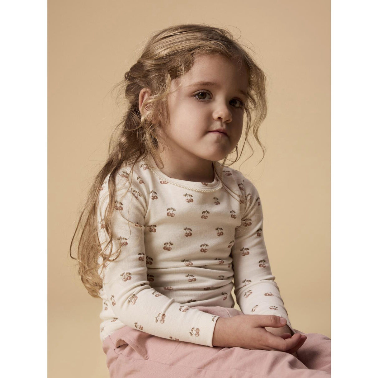 Lil'Atelier Coconut Milk Cherry Nmflayo Sig Ls Slim Topp Lil