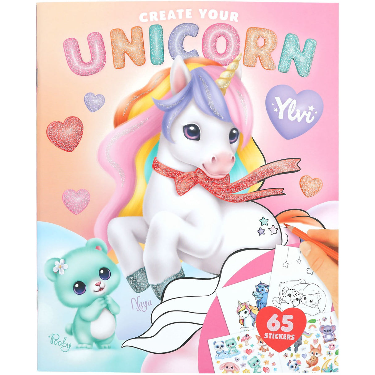 Ylvi Create Your Unicorn Colouring Bok