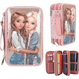 TOPModel Dots Triple Pencil Case