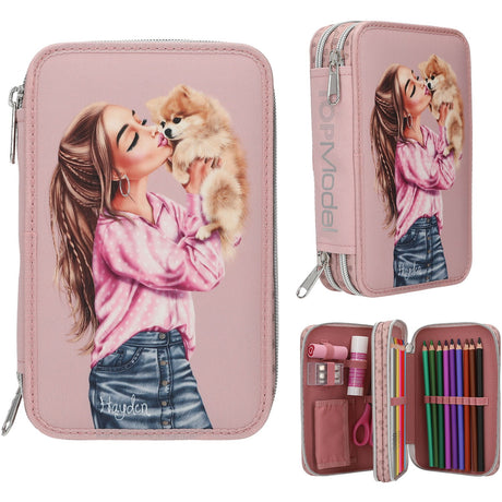 TOPModel Dots Dubbel Pencil Case