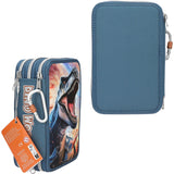 Dino World Triple Pencil Case