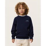 Les Deux Kids Dark Navy Globe Sweatshirt