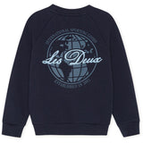 Les Deux Kids Dark Navy Globe Sweatshirt