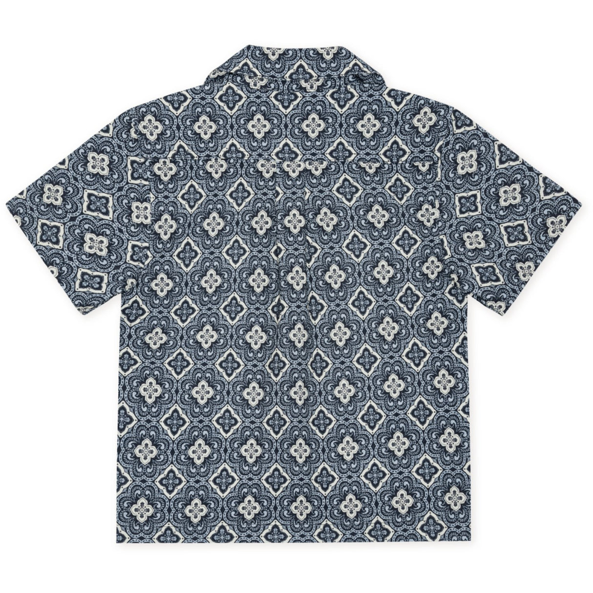 Les Deux Kids Blue Fog Lukas Arabesque AOP SS Skjorta