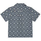 Les Deux Kids Blue Fog Lukas Arabesque AOP SS Skjorta