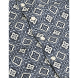 Les Deux Kids Blue Fog Lukas Arabesque AOP SS Skjorta