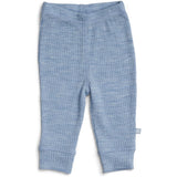 Smallstuff Light Blue Melange Leggings Drop Needle