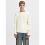 Jack & Jones Junior Sea Salt Jornorrebro Stickad Crew Neck Ln Jnr