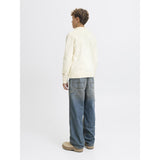 Jack & Jones Junior Sea Salt Jornorrebro Stickad Crew Neck Ln Jnr