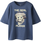 Name It Vintage Indigo Pizza Gamer Nkmvictor Ss Nreg Topp