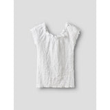 Name It Bright White Nkfhalisse Ss Topp Noos