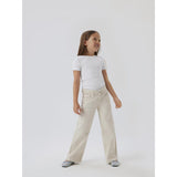 Name It Bright White Nkfnakal Ss Slim Topp Noos