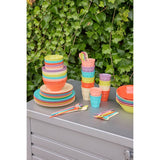 Rice Melamin Cups In Asst. Glory Days Colors - Medium - 6 Pack - 250 Ml