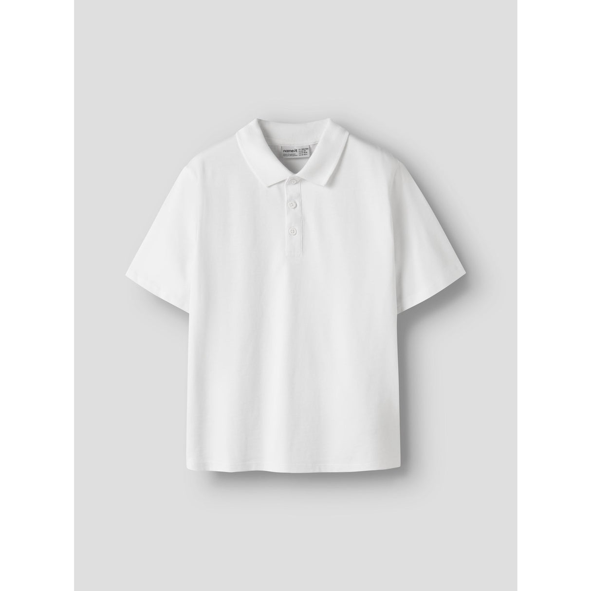 Name It Bright White Nkmkally Ss Nreg Pikétröja Noos
