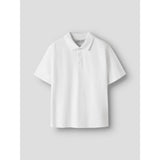 Name It Bright White Nkmkally Ss Nreg Pikétröja Noos