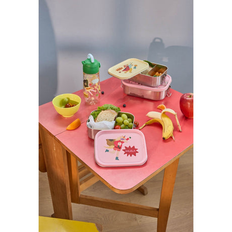 Rice Plastic Kids Drinking Flaska Med Hero Print - Green - 550 Ml