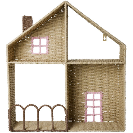 Rice Paper Rope Hylla In House Shape Med Pink Details