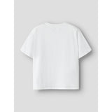Name It Bright White Nkffora Stitch Ss Nreg Topp Box Noos Wdi