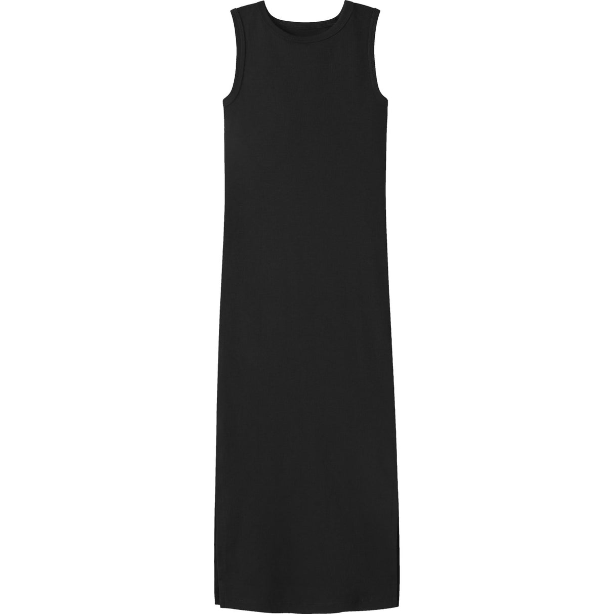 Name It Black Nkfnakal Sl Slim Maxi Klänning Noos