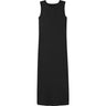 Name It Black Nkfnakal Sl Slim Maxi Klänning Noos
