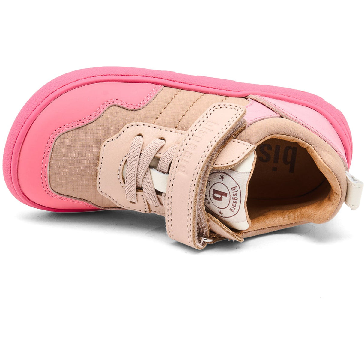 Bisgaard Pink Barefoot Baloo Kardborreband Skor