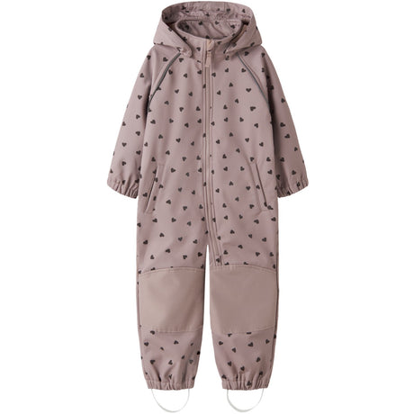 Name It Woodrose Hearts Nmfalfa08 Softshell Dräkt AOP 1Fo Noos