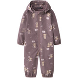 Name It Wistful Mauve Balloon Teddy Nbfalfa08 Softshell Dräkt AOP Fo