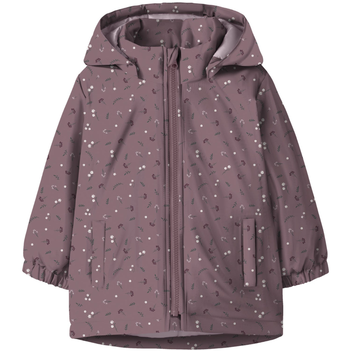Name It Wistful Mauve Petite Flower Nmfmaxi Jacka Pa AOP Noos